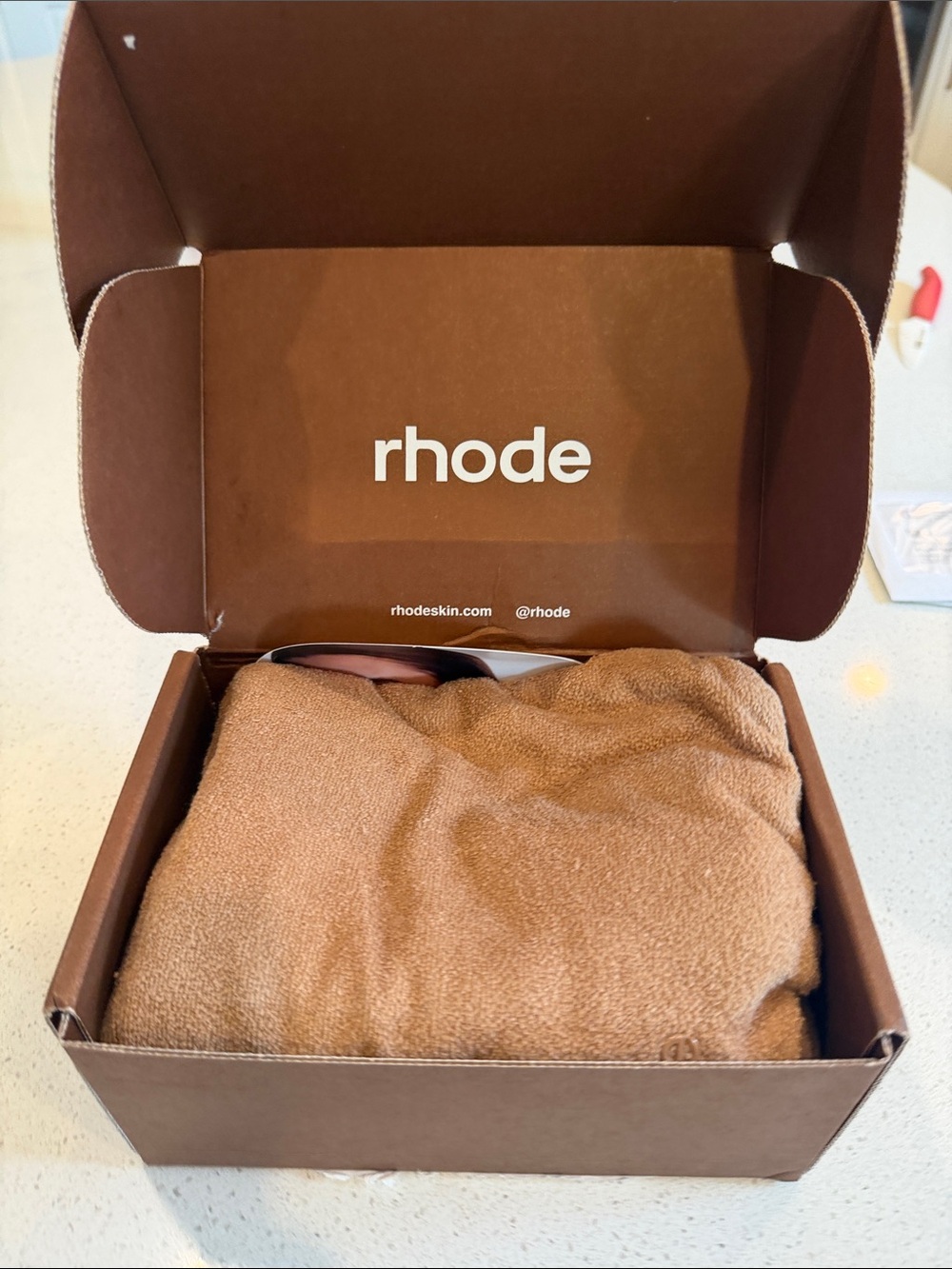 RHODE Camel Brown Plush Terry Bag